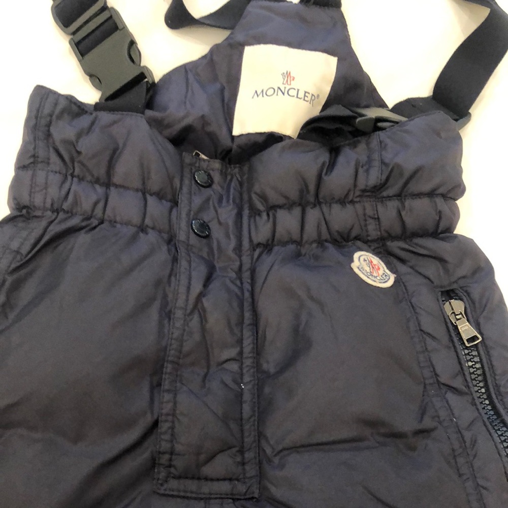 Moncler ski kids pant navy blue ex condition